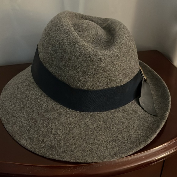 Vintage Lancaster Gray Fedora Hat with Blue Band. 100% wool - Picture 11 of 11